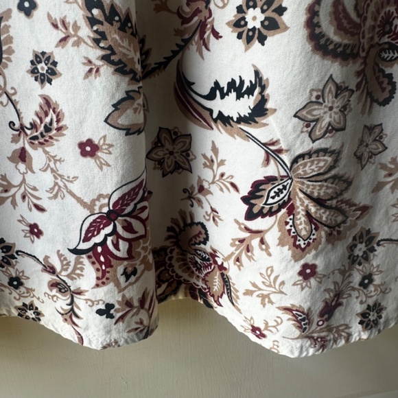 Women's  C&C California paisley, Mao collar, long  sleeves, blouse. Size S. - Picture 7 of 15